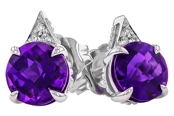 L328-54156: EARR 1.33 TW AMETHYST 1.35 TGW (6MM RD)