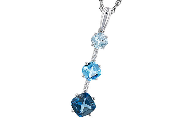 L329-37792: NECK 1.87 TW BLUE TOPAZ 1.90 TGW