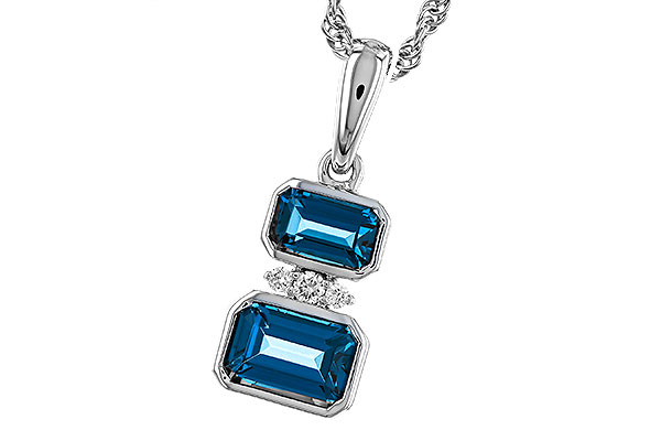 L329-38692: NECK .95 TW LONDON BLUE TOPAZ .98 TGW