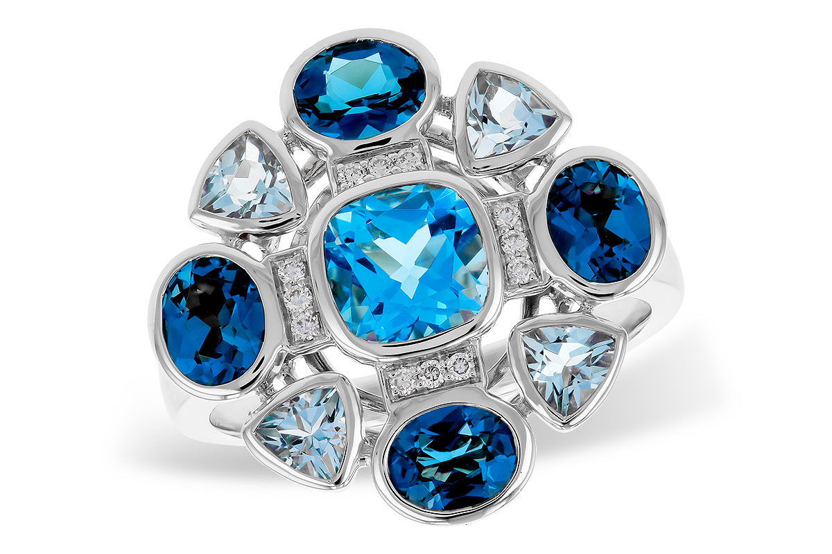 L329-39556: LDS RG 3.19 TW BLUE TOPAZ 3.25 TGW