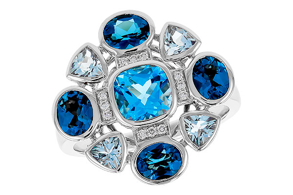 L329-39556: LDS RG 3.19 TW BLUE TOPAZ 3.25 TGW