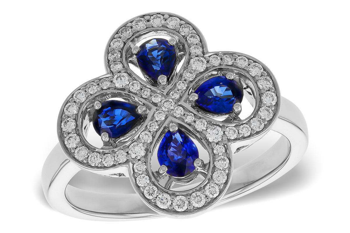 L329-42320: LDS RG .68 TW SAPPHIRE .96 TGW