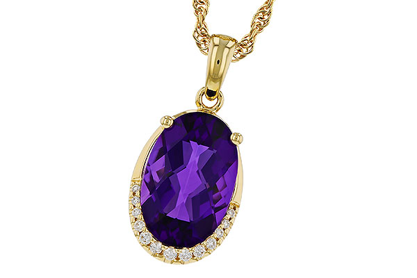 L329-45001: NECKLACE 2.70 AMETHYST 2.76 TGW (12x8MM OV)