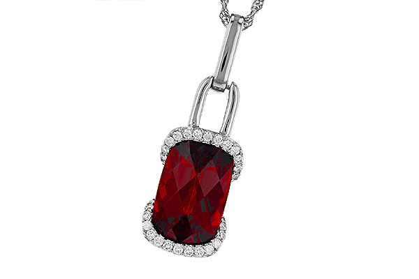 L330-27756: NECK 4.30 GARNET 4.45 TGW (12x8MM GAR)