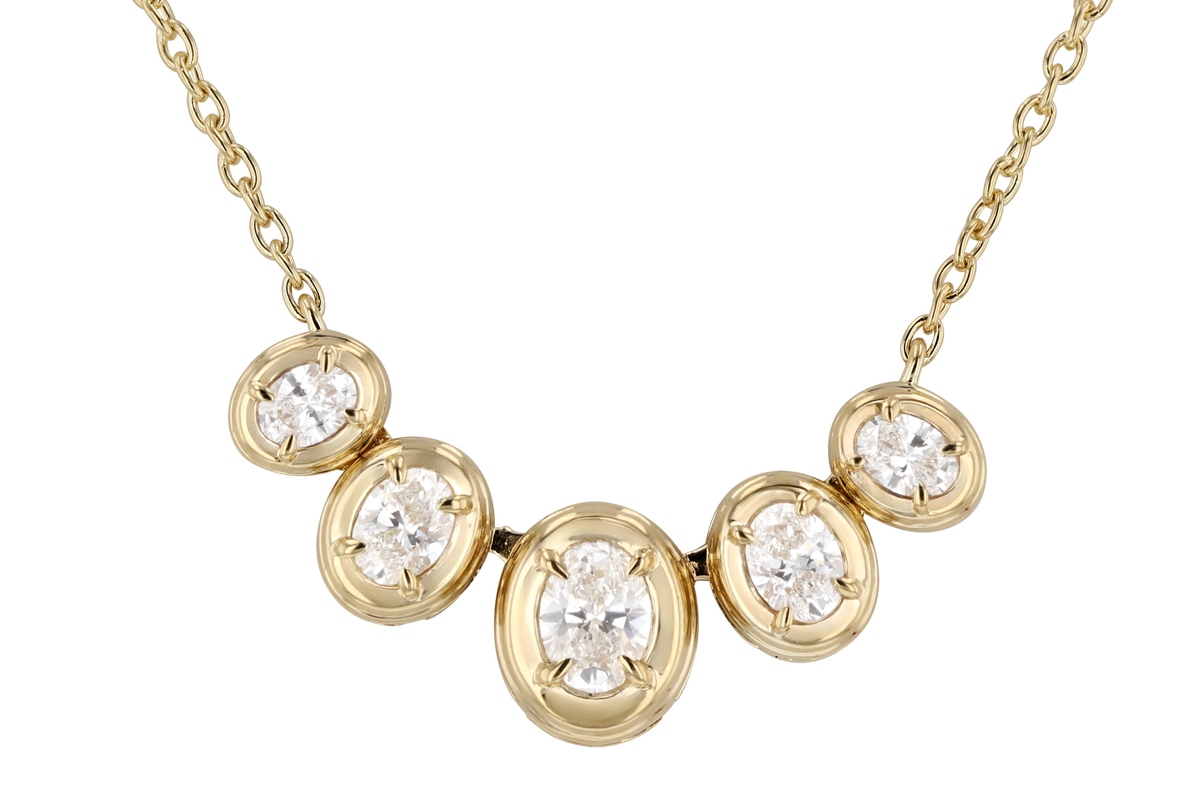 L330-29629: NECKLACE .85 TW OVAL CUT DIA (18")