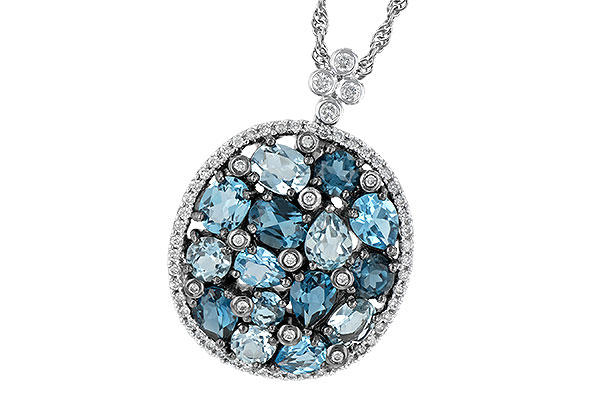 M242-13256: NECK 3.12 BLUE TOPAZ 3.41 TGW