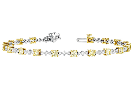 M243-05992: BRACELET 2.80 YELLOW DIA 4.01 TW