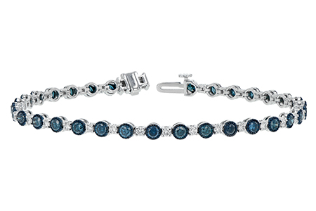 M243-08638: BRACELET 2.35 BLUE DIA 3.17 TW
