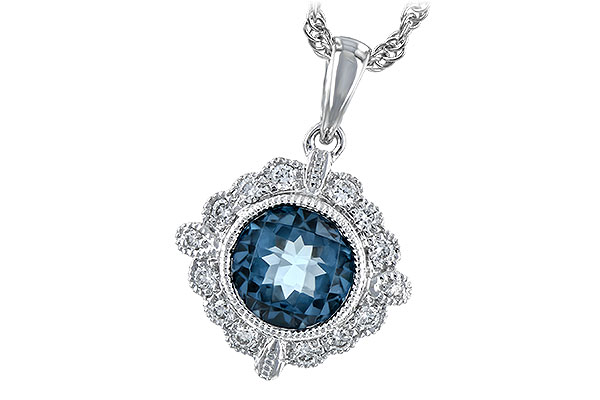 M243-94138: NECK .98 BLUE TOPAZ 1.10 TGW