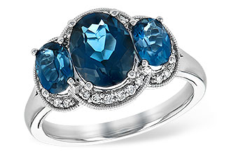 M243-97747: LDS RG 4.20 BLUE TOPAZ 4.33 TGW