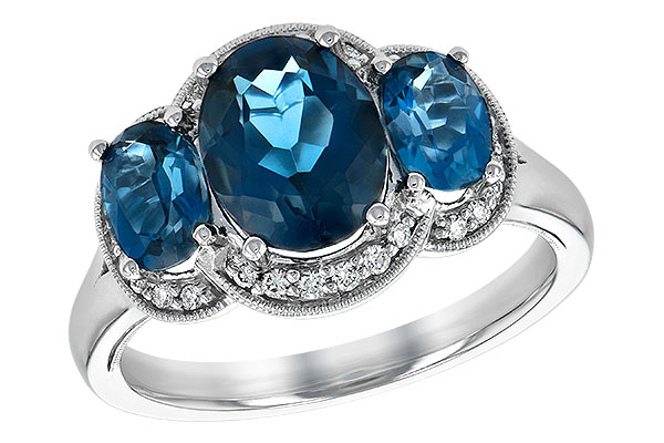 M243-97747: LDS RG 4.20 BLUE TOPAZ 4.33 TGW