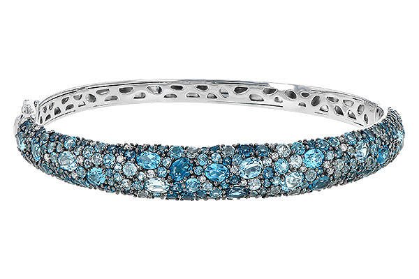 M244-85056: BANGLE 7.60 BLUE TOPAZ 7.85 TGW