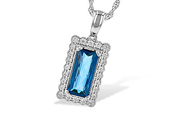 M244-89556: NECK 1.55 LONDON BLUE TOPAZ 1.70 TGW