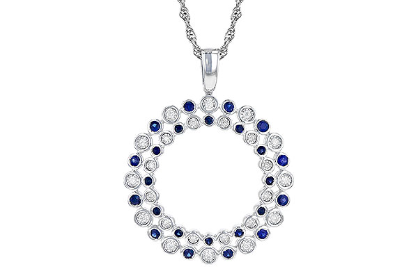 M327-59547: NECKLACE .43 TW SAPP .56 TGW