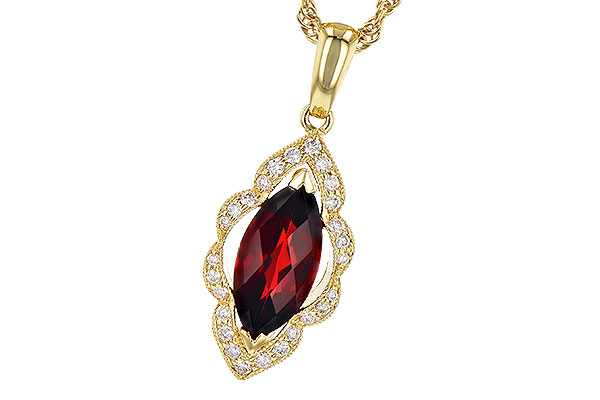 M327-62283: NECK 1.25 GARNET 1.36 TGW