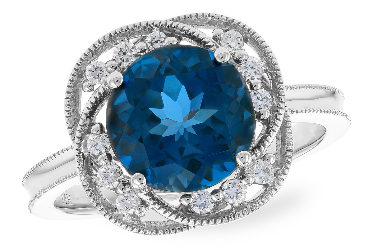 M328-48710: LDS RG 2.90 LONDON BLUE TOPAZ 3.05 TGW (9MM LBT)
