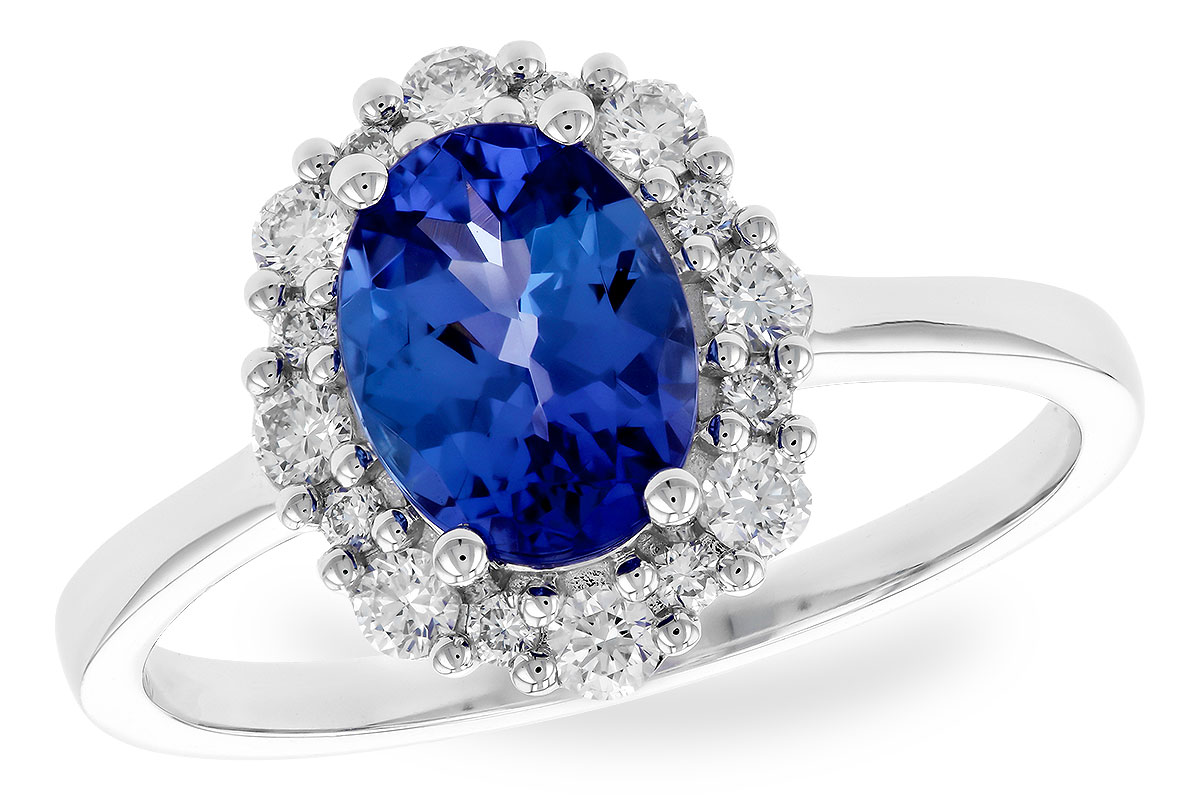 M328-50529: LDS RG 1.02 TANZANITE 1.30 TGW (8x6 OVAL)