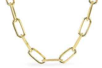 M328-51410: PAPERCLIP LG (18IN, 4.0MM, 14KT, LOBSTER CLASP)