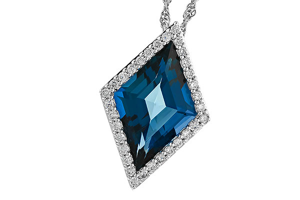 M328-52338: NECK 3.04 LONDON BLUE TOPAZ 3.20 TGW