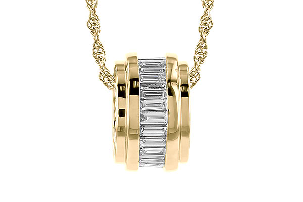 M328-54110: NECKLACE .46 TW BAGUETTE