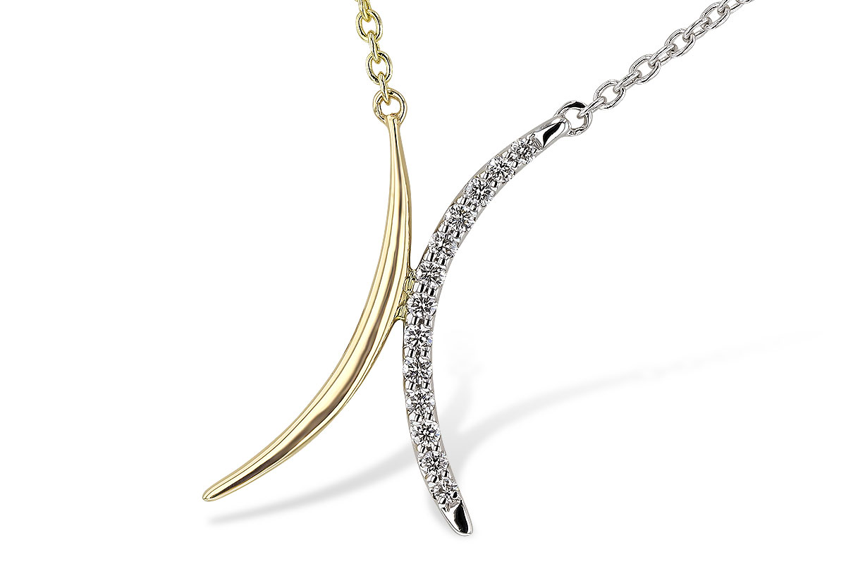 M329-36847: NECKLACE .14 TW (18")