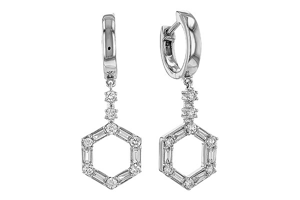 M329-37747: EARRINGS .23 BAG .60 TW