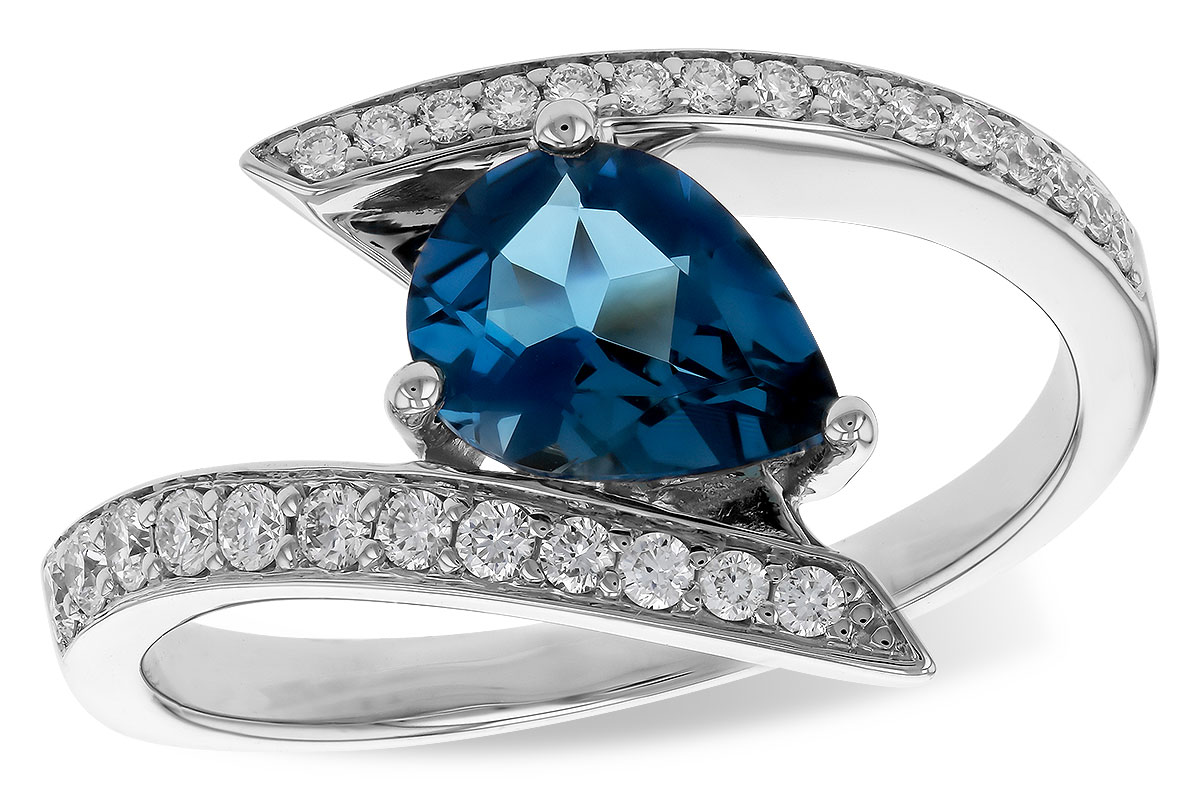 M329-37756: LDS RG 1.04 LONDON BLUE TOPAZ 1.28 TGW (8x6MM)