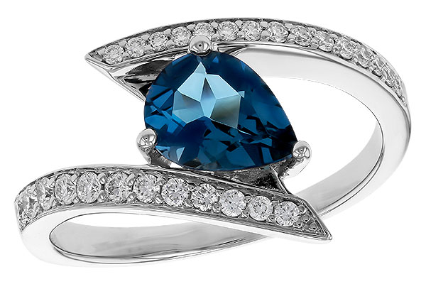 M329-37756: LDS RG 1.04 LONDON BLUE TOPAZ 1.28 TGW (8x6MM)