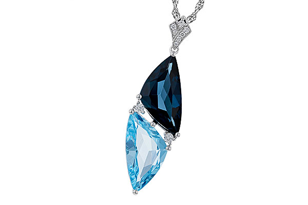 M329-38683: NECK 6.87 BLUE TOPAZ 6.97 TGW