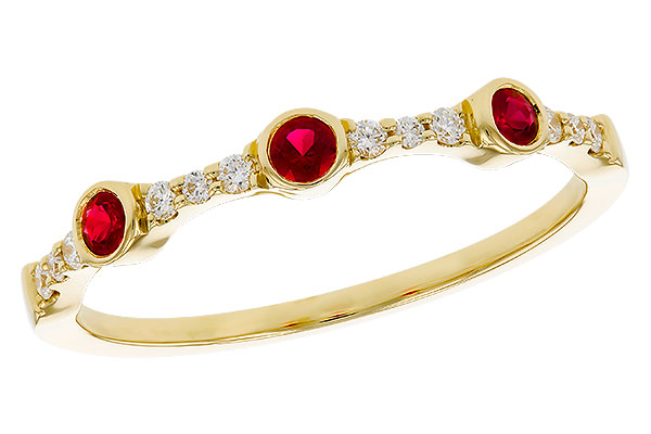 M329-39592: LDS WED RG .15 RUBY .24 TGW