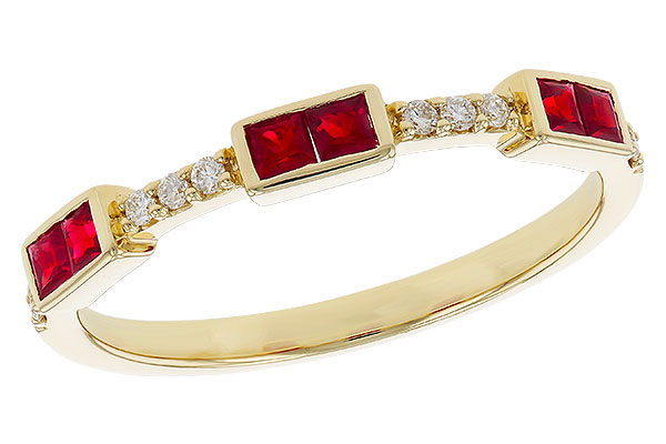M329-41365: LDS WED RG .34 RUBY .41 TGW