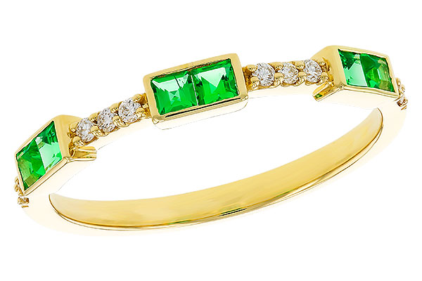 M329-41429: LDS WED RG .23 TW EMERALD .30 TGW