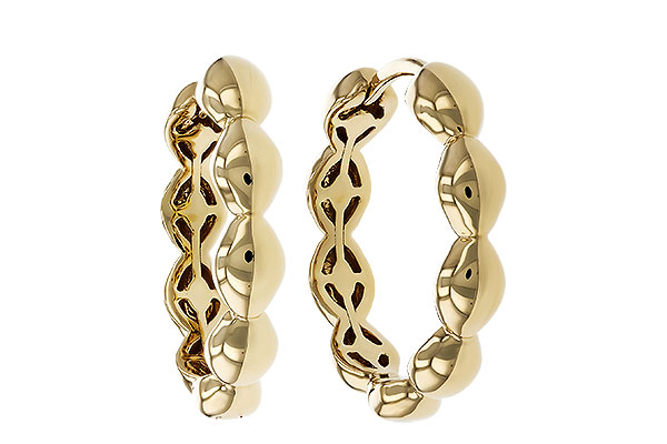 M329-42356: GOLD EARRINGS (18MM)