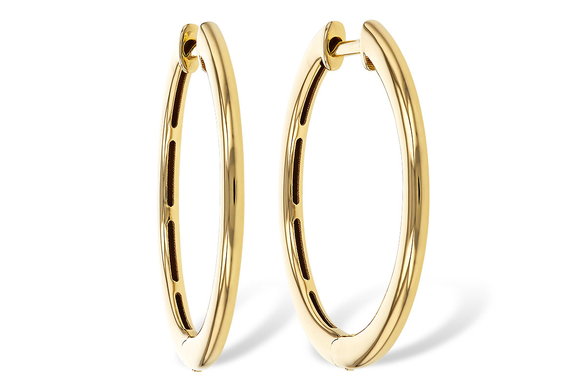 M329-44110: GOLD EARRINGS (24MM)