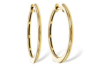M329-44110: GOLD EARRINGS (24MM)