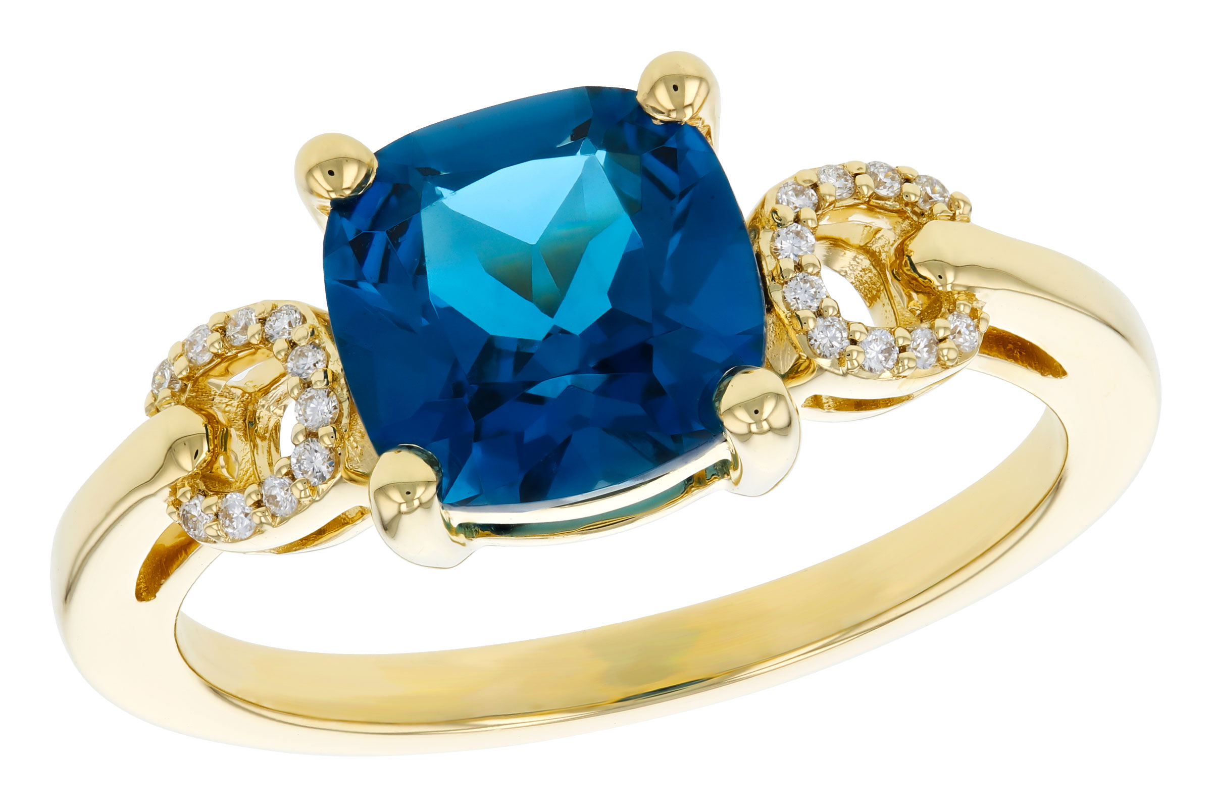 M330-29583: LDS RG 2.16 LONDON BLUE TOPAZ 2.21 TGW (8MM LBT)